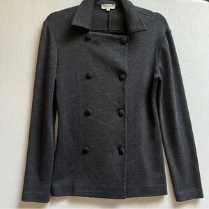 Giorgio Armani Le Collezioni 100% Wool Knit Blazer Jacket Italy Sz 6